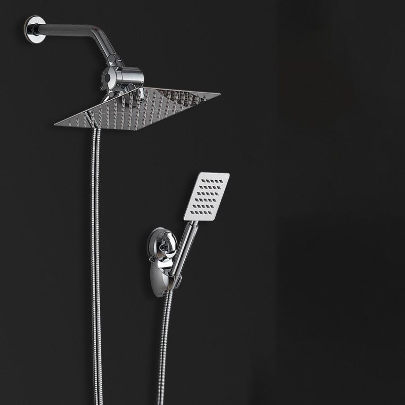 Avtoit | Square Metal Double Shower Heads Modern Shower with Shower Hose