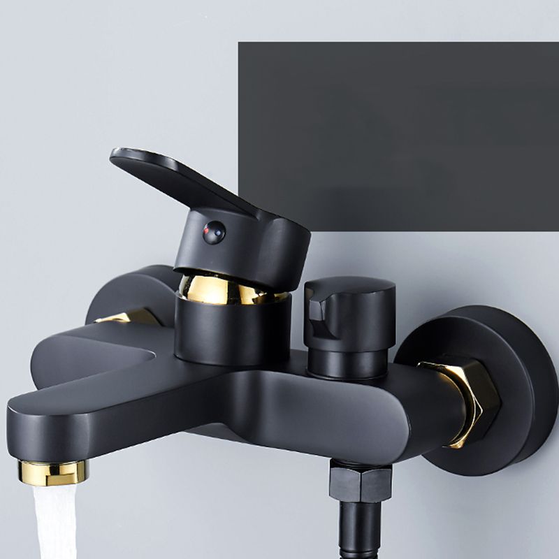Avtoit | Modern Bathtub Faucet Lever Handle Wall Mounted Fixed Bathtub Faucet