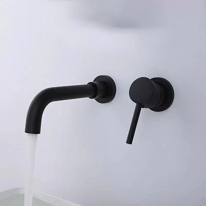 Avtoit | Modern 1- or 2-Handle Bathroom Sink Faucet Round Wall-Mounted Bathroom Faucet.