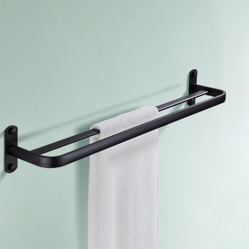 Avtoit | Modern Bathroom Accessory Set Matte Black/Grey Bathroom Shelf/Towel Holder & Paper Holder