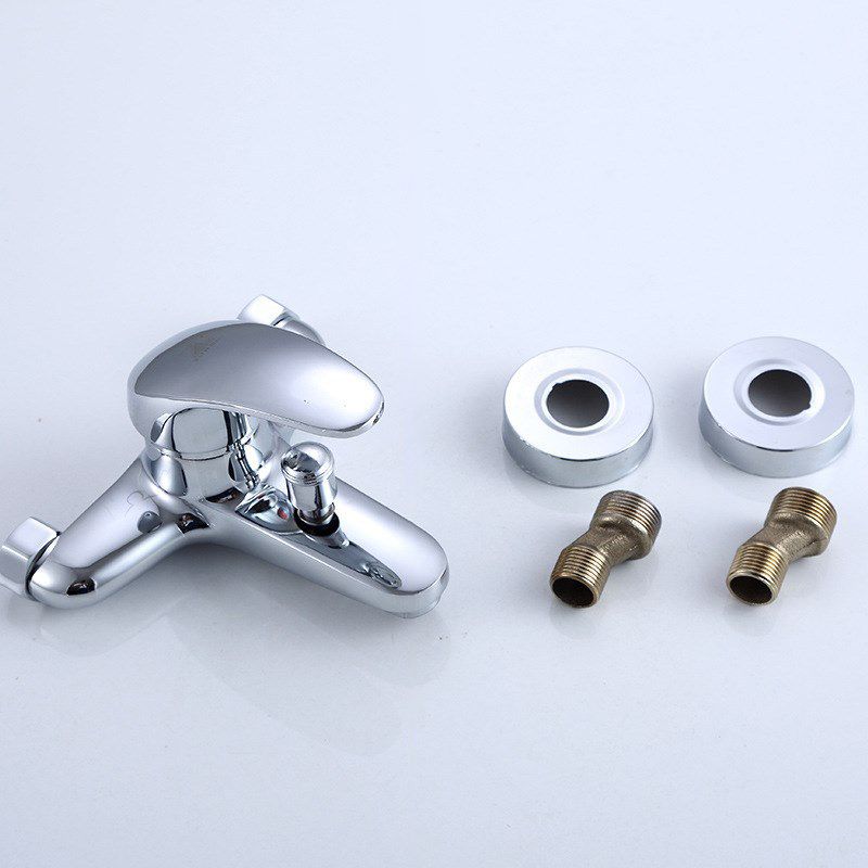 Avtoit | Modern Silver Bathtub Spout Single-Hole and Two-Hole Installation Faucet