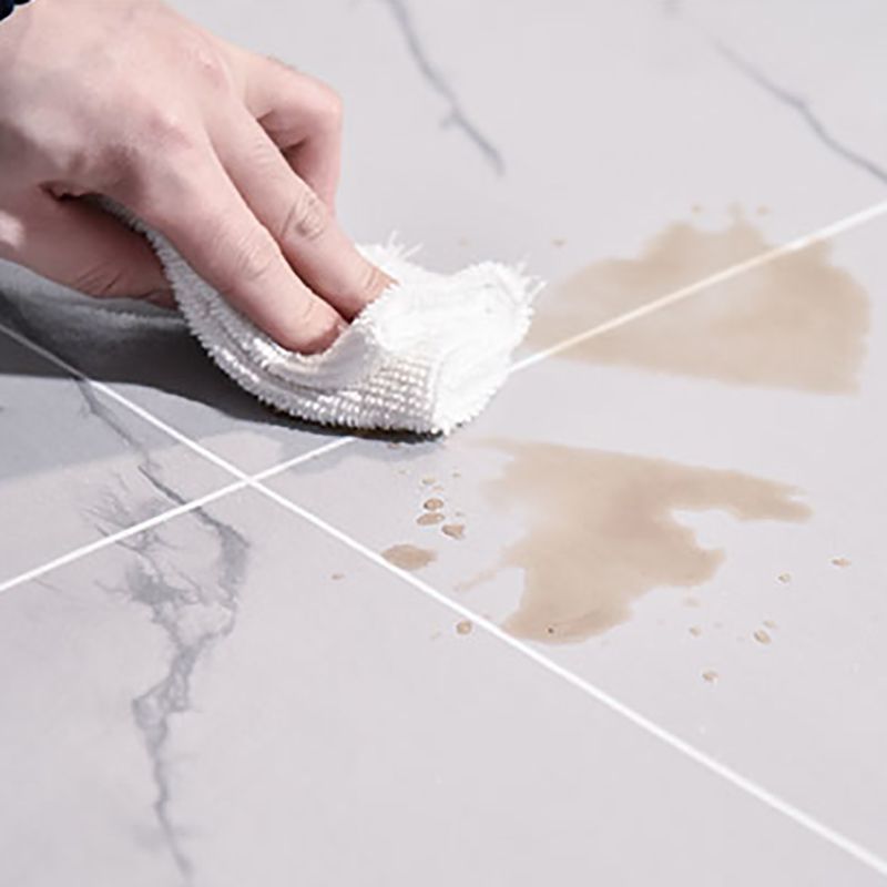 Avtoit | Rectangular Plastic Floor Water-Resistant Fabric Look Floor Tiles