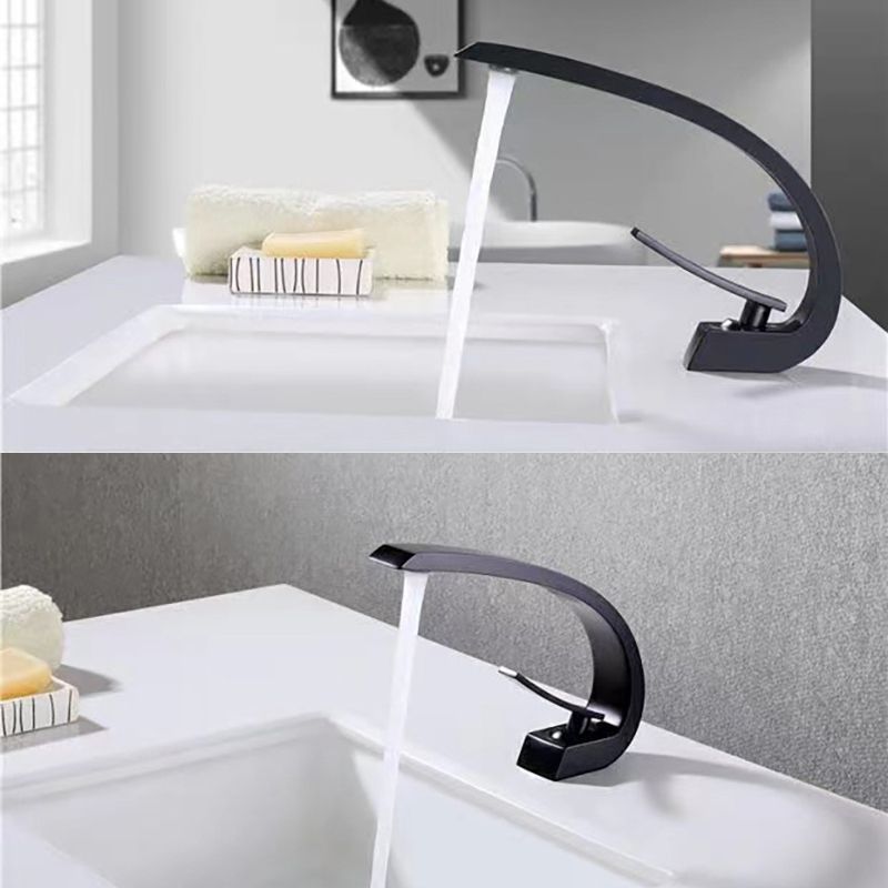 Avtoit | 17 cm High Basin Faucet Luxury 1 Hole Basin Faucet Cubic Bathroom Faucet