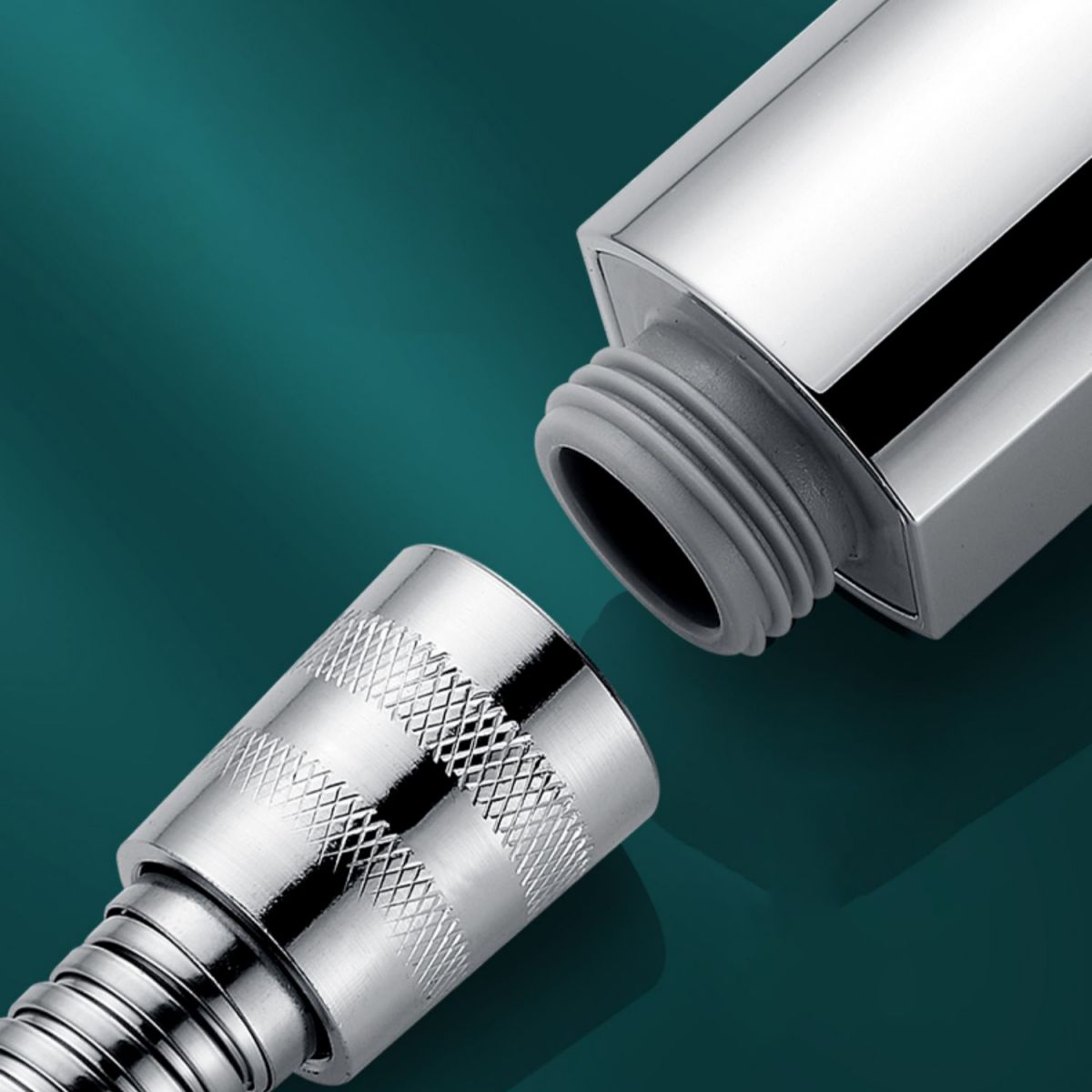 Avtoit | Rectangular Self-Cleaning Hand Shower Adjustable Spray Pattern Wall-Mounted Hand Shower