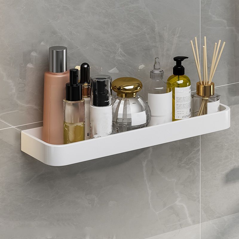 Avtoit | Contemporary Bathroom Accessory Set Metal Bath Shelf in White