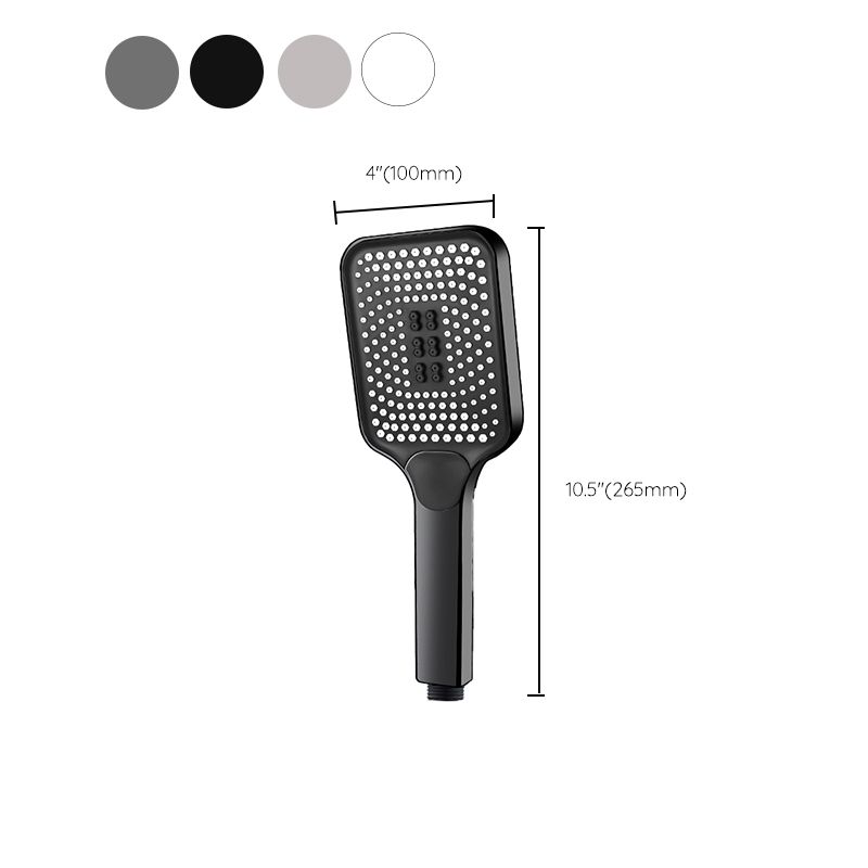 Avtoit | Modern Rectangular Hand Shower in Black 3 Spray Wall Mounted Hand Shower