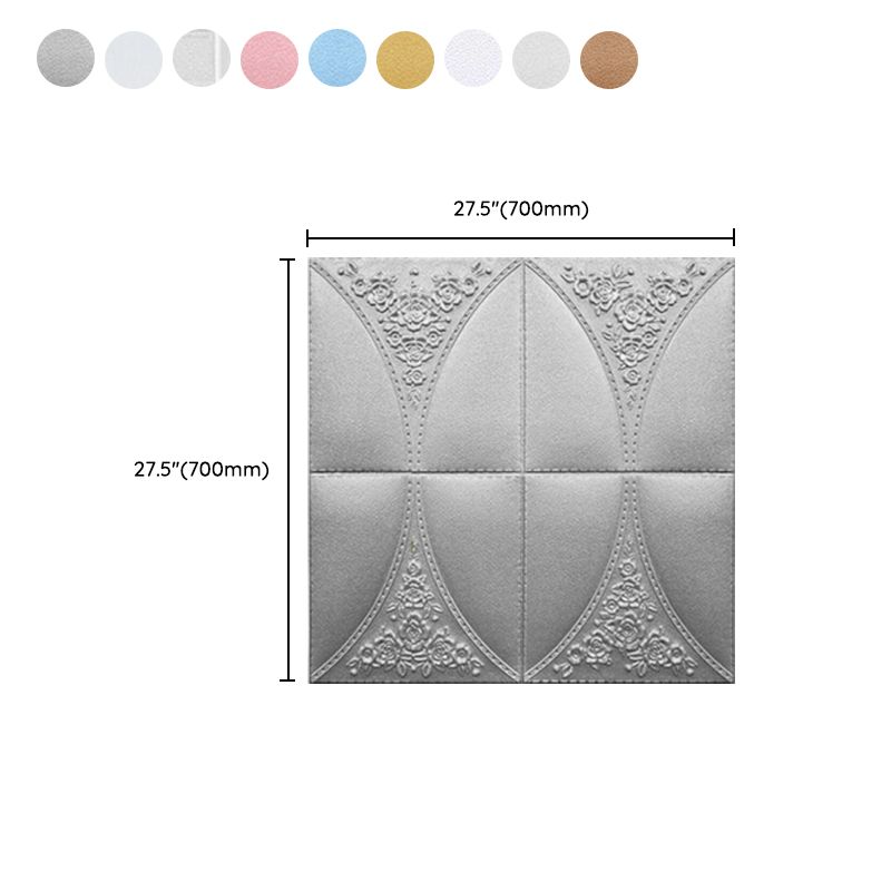 Avtoit | Modern Style Plastic Wall Panel Living Room Peel and Stick 3D Wall Covering