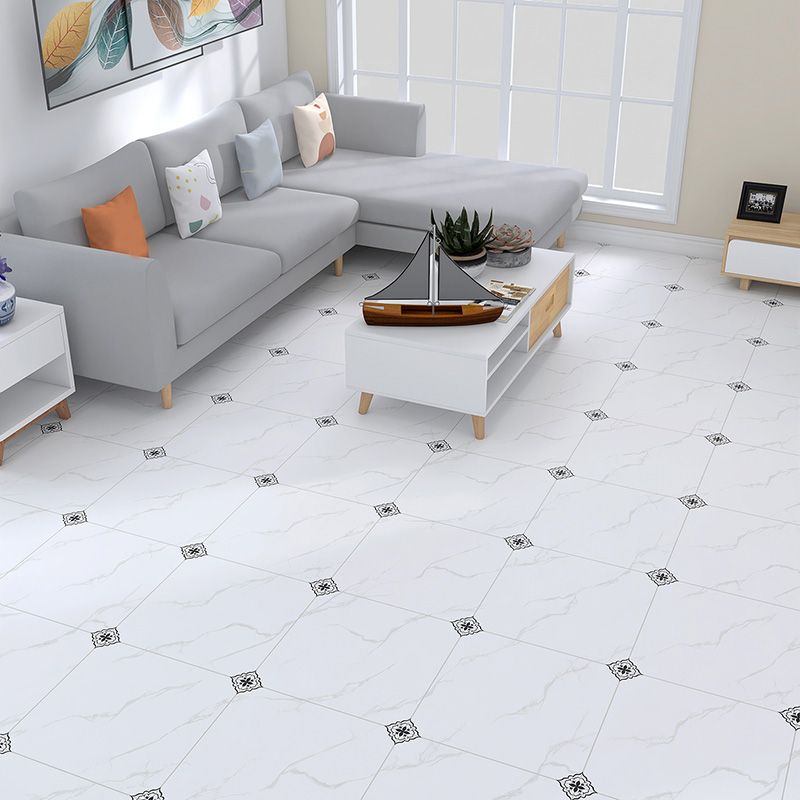 Avtoit | Home Indoor Vinyl Floor Spiral Marble Print Square PVC Vinyl Floor