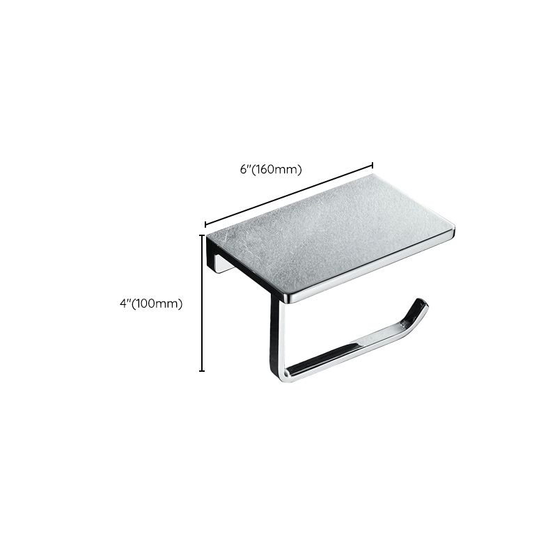 Avtoit | Contemporary 2-piece bathroom set made of polished chrome stainless steel toilet paper holder