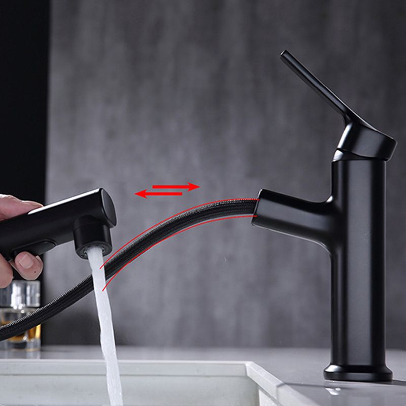Avtoit | Round Vessel Sink Bathroom Faucet Simple Style Faucet with Brass Material