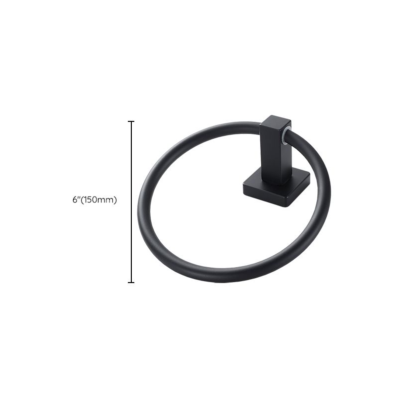 Avtoit | Traditional Bathroom Accessories Set Black Towel Ring Bathroom Shelf Bathroom Accessories Set