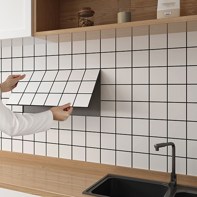 Avtoit | Modern Peel and Stick Tile PVC Rectangular 10 Pack Peel & Stick Field Tile for the Kitchen