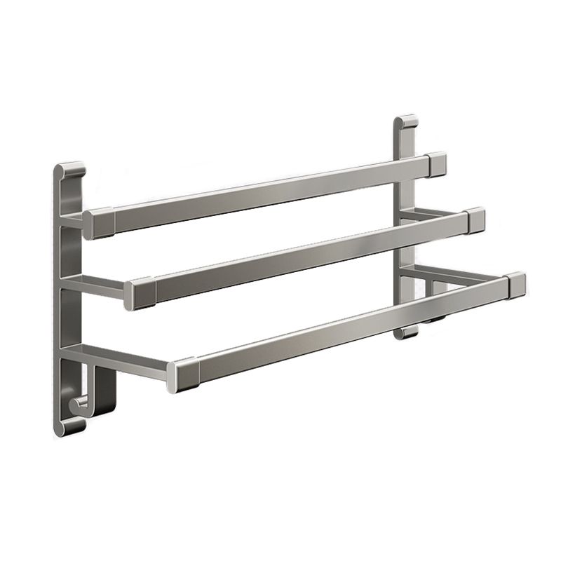 Avtoit | Gray Bathroom Accessory Set Contemporary Style Aluminum Towel Bar