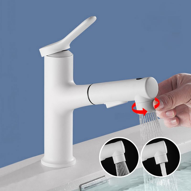 Avtoit | Contemporary Vessel Faucet Copper Single Handle Low Arc Pull Down Vessel Faucet for Home