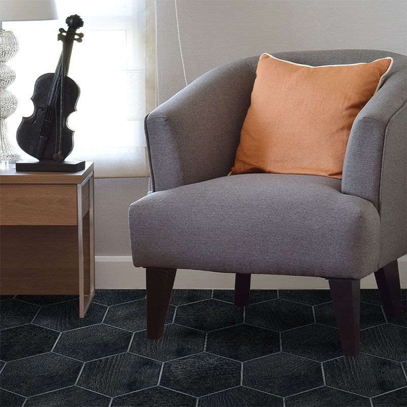 Avtoit | Peel & Stick Vinyl Flooring Dark Matte Vinyl Floors with Stone Look