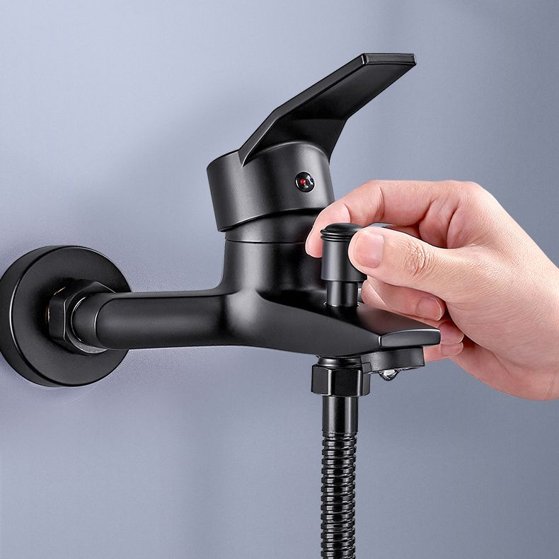 Avtoit | Wall-mounted fixed bathtub faucet lever handle with hand shower