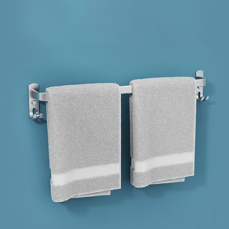 Avtoit | 7-piece Bathroom Accessory Set Modern Aluminum Bathroom Set in Silver