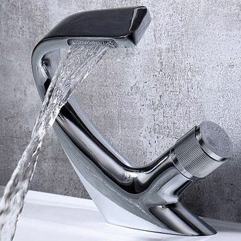 Avtoit | Contemporary Container Copper Brass Knob Handle Low Arch Container Faucet