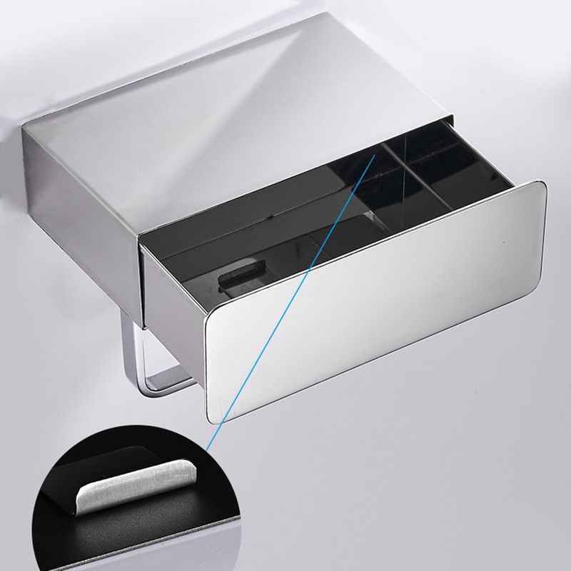 Avtoit | 2-piece Stainless Steel Classic Bathroom Accessory Set Black & Chrome Paper Holder