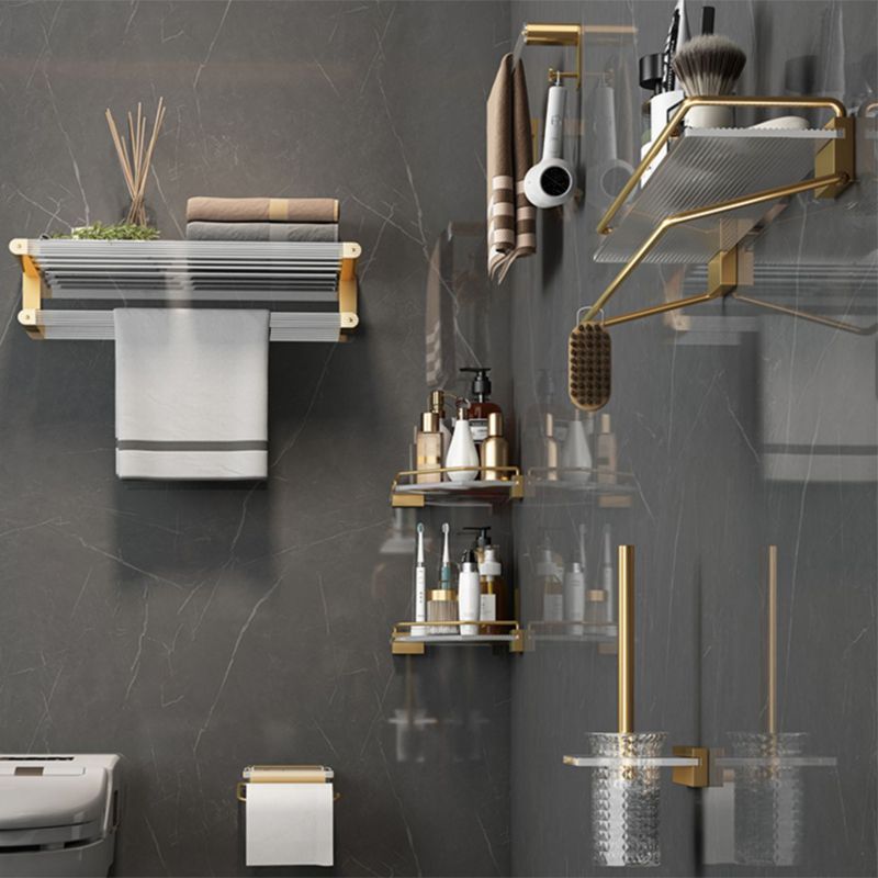 Avtoit | Modern Bathroom Accessory Set Bathroom Shelf Gold Towel Holder Bathroom Hardware Set