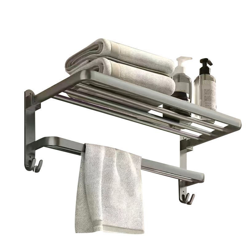 Avtoit | Matt gray bathroom accessory set bathroom shelf/towel holder & paper holder included