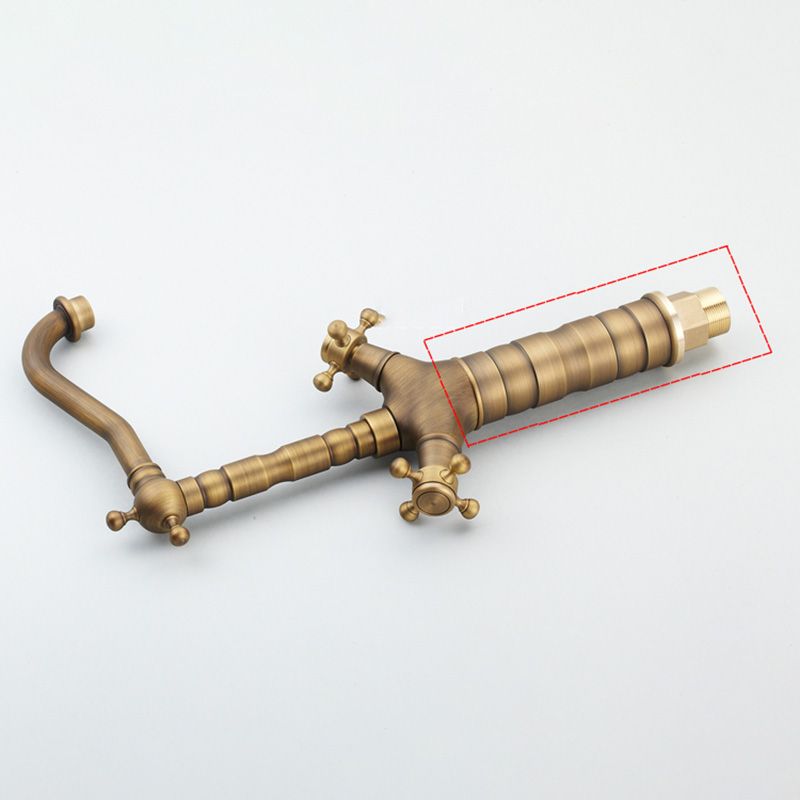 Avtoit | Deck Mounted Copper Roman Tub Faucet Double Handles Roman Tub Faucet Set