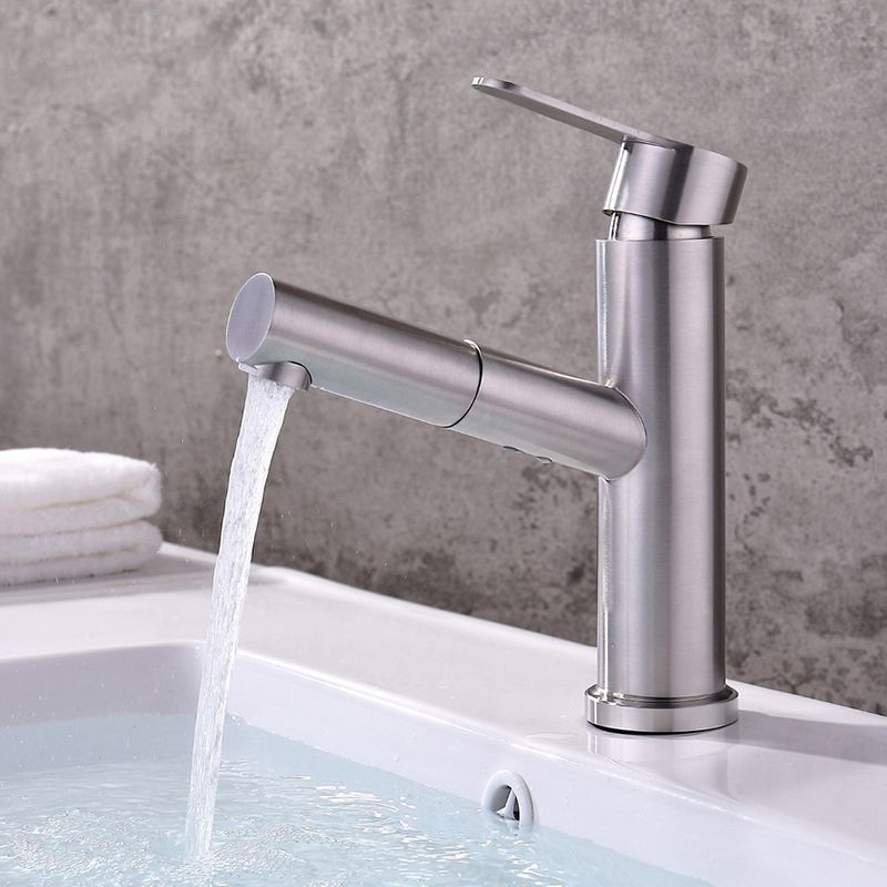 Avtoit | Pull-out Faucet Contemporary Single Lever Faucet with Swivel Spout