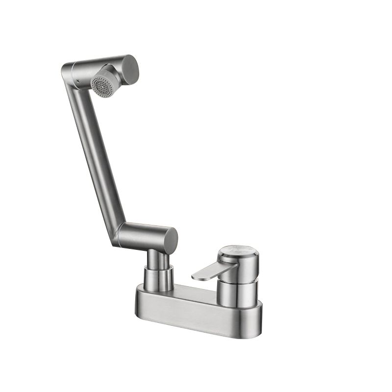 Avtoit | 2 holes sink faucet swivel stainless steel single handle central mounted faucet