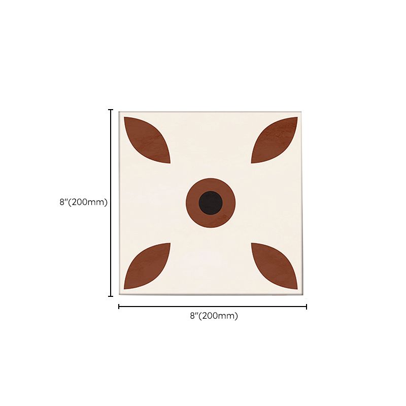 Avtoit | Indoor Vinyl floor floral pattern peel and stick waterproof square vinyl floor