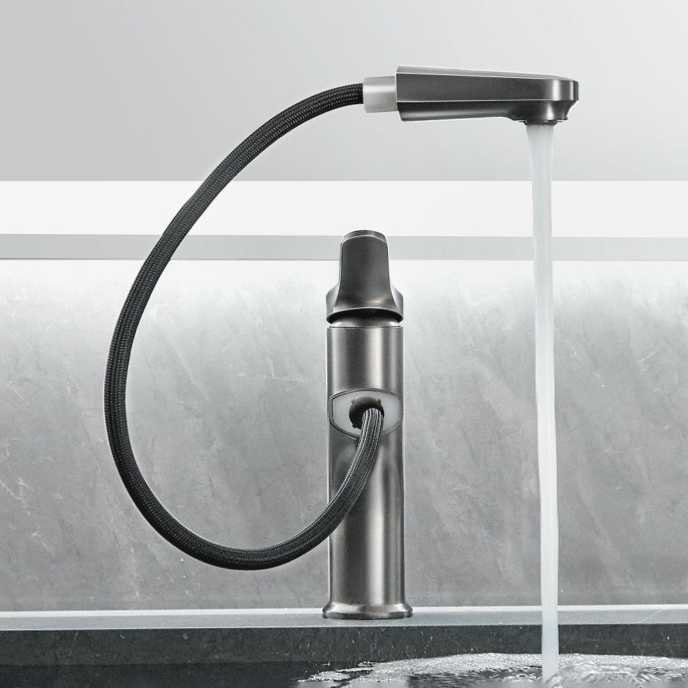 Avtoit | Contemporary Bath Faucet Brass Lever Handle Pull-Out Sink Faucet