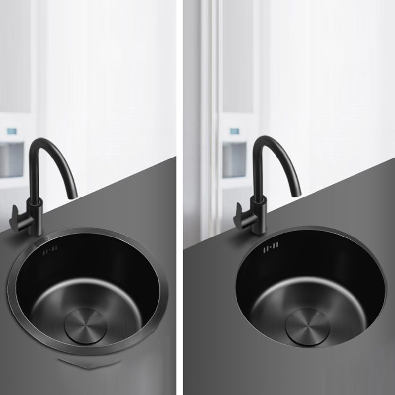 Avtoit | Classic Round Sink Stainless Steel Built-in Sink Non-Slip Round Basin for the Kitchen
