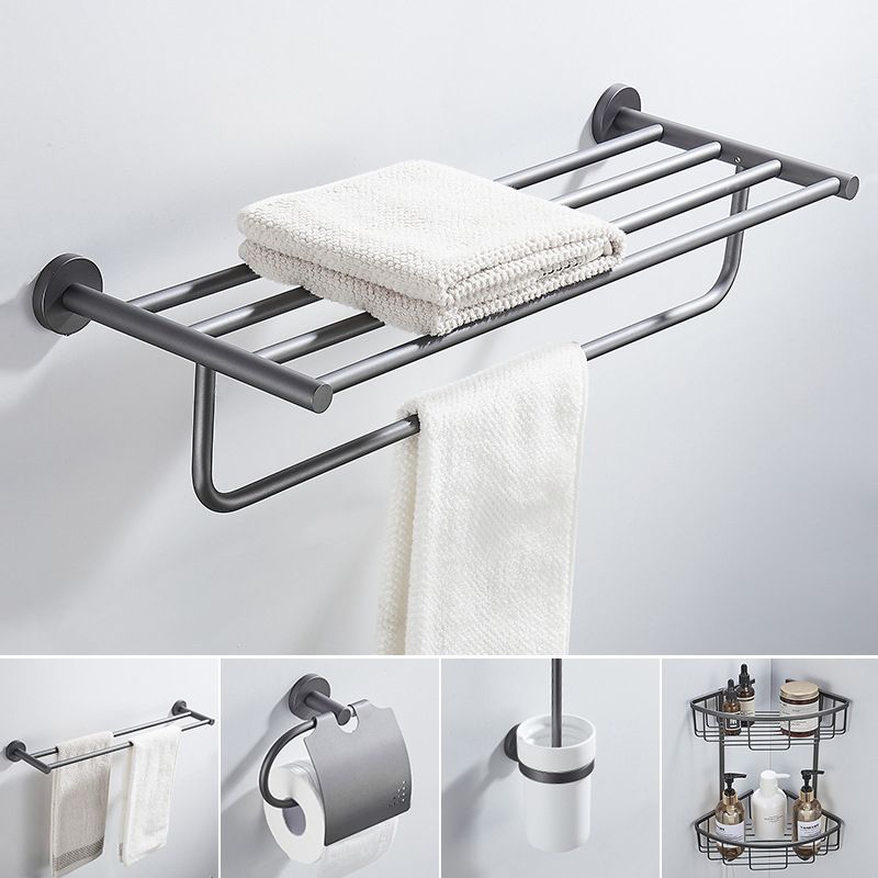Avtoit | Traditional Gray Brass Bathroom Hardware Set Towel Bar Bathroom Hardware Set