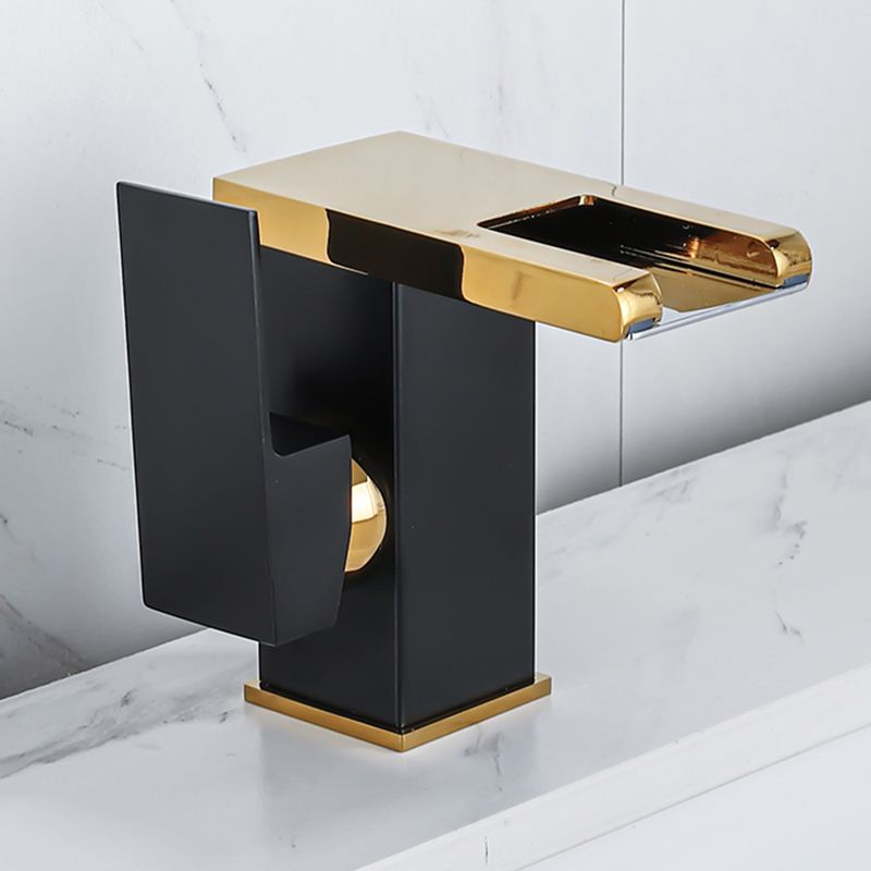 Avtoit | Waterfall basin mixer tap square lever handle with LED three-color light