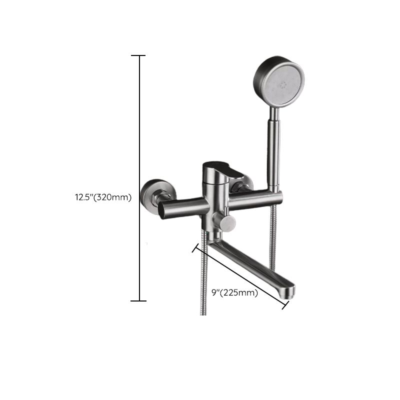Avtoit | Wall-mounted metal bathtub filling low arch swivel bathtub mixer