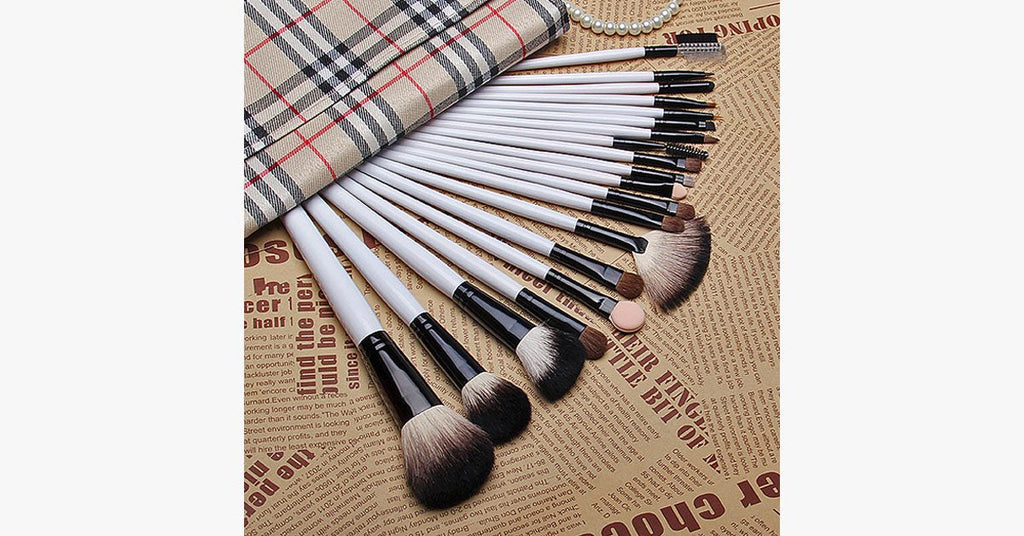 Avtoit | Complete professional makeup brush set with 20 brushes and a case