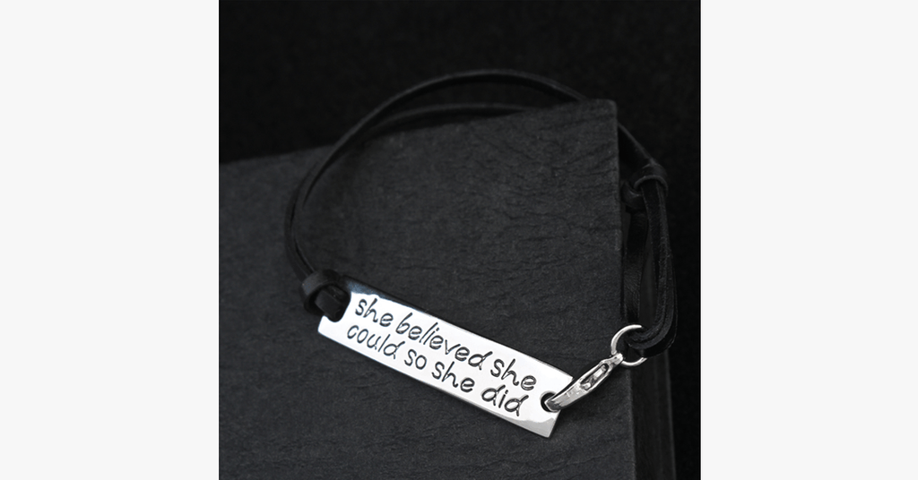 Avtoit | She believed she could, so she did Bracelet