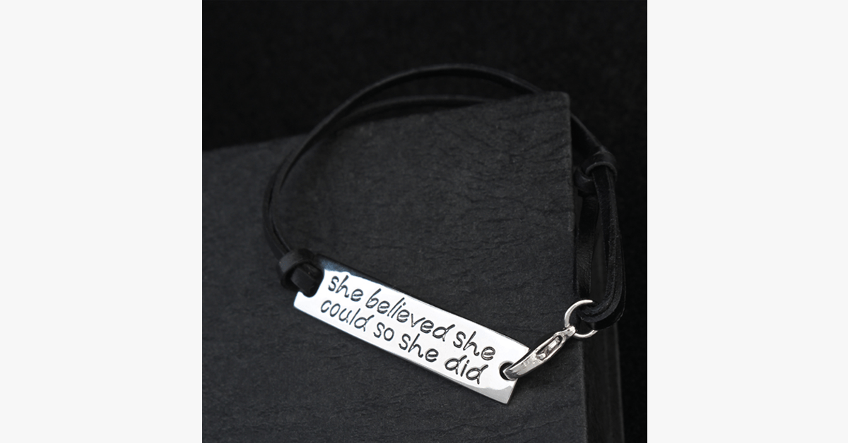 Avtoit | She believed she could, so she did Bracelet