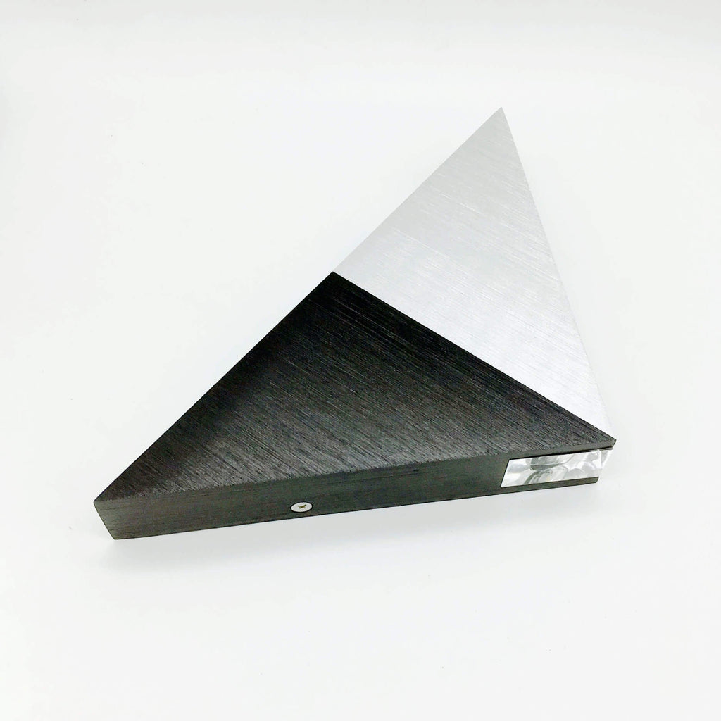 Avtoit | TriLumina Prism LED Wall Light | Creative Pyramid Design | Aluminum & Acrylic | Colored Light Options