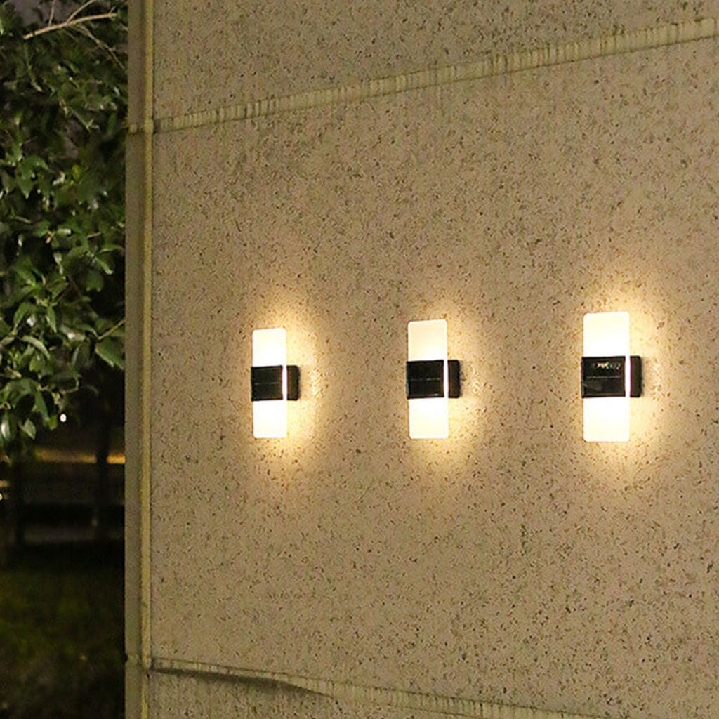 Avtoit | LumaZen Solar LED Wall Lamp | Weatherproof | Solar Powered Outdoor Lighting | Garden & Patio Decor