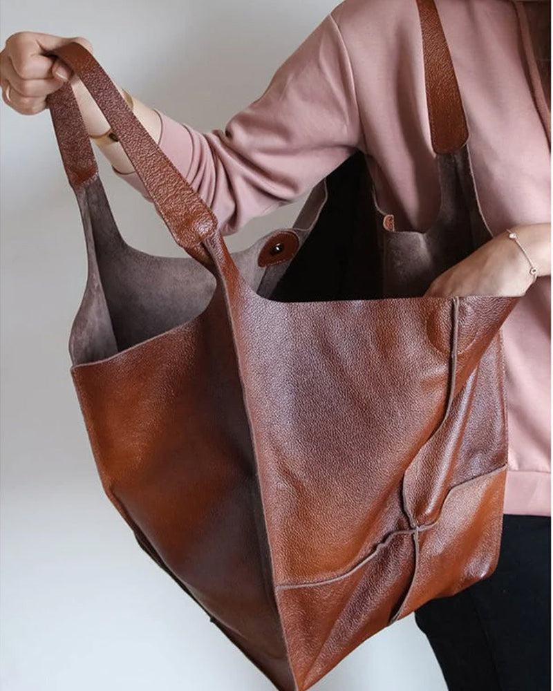 Avtoit | Chic & Sustainable Leather Bag with Large Capacity - Elegant, Versatile Women's Handbag