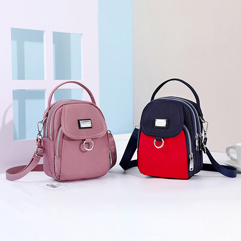 Water-Resistant Crossbody Phone Bag with Multiple Pockets and Adjustable Strap