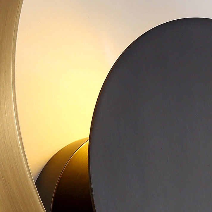 Avtoit | Modern Minimalist Iron Circle Ring 1-Light Wall Sconces Lamp For Bedroom