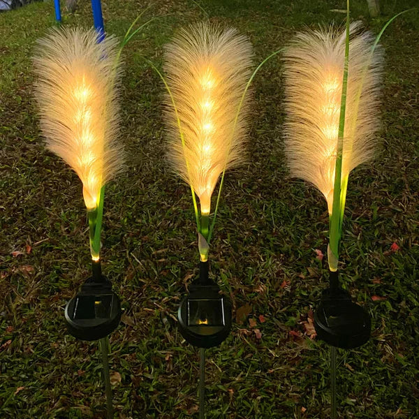 Avtoit | Decorative Rattan Garden Lighting – Solar Lamp in Grass Design for Outdoor Use