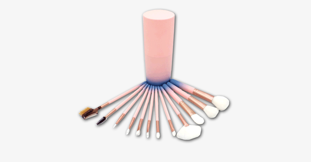 Avtoit | 12-piece Pink Ombre Brush Set – Apply makeup like a pro!