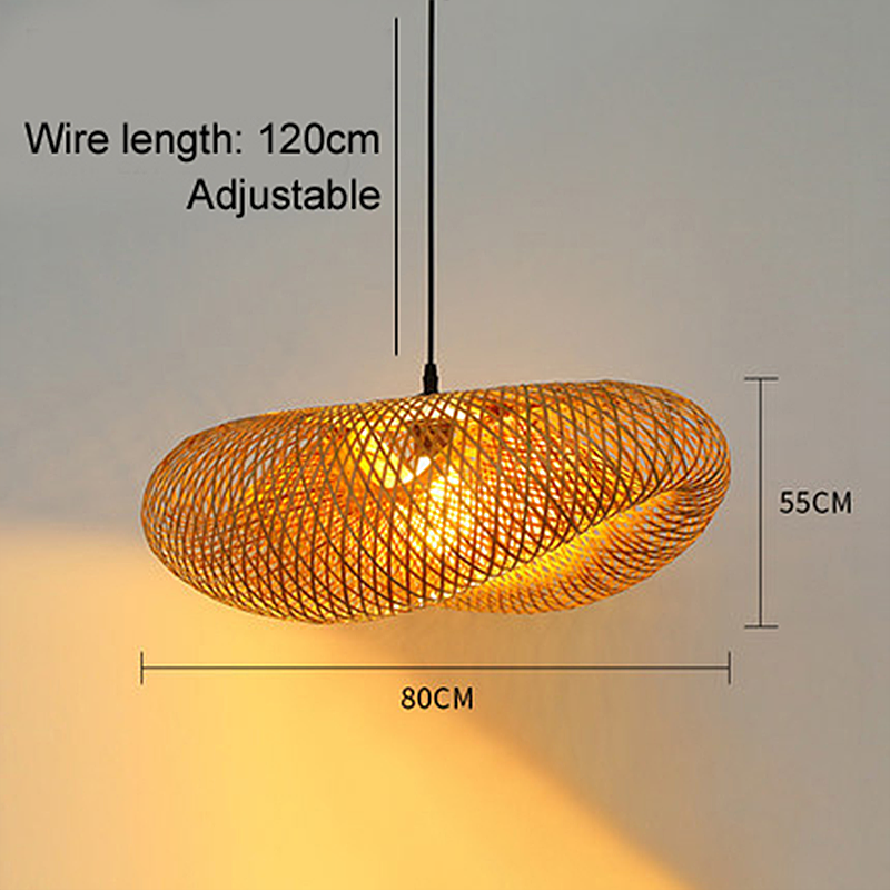 Avtoit | Rattan Woven Bamboo - Pendant Light - Led - Light