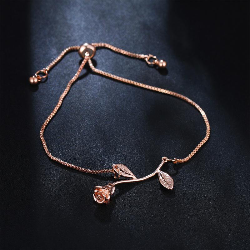 Avtoit | Rose Flower Charm Bracelet