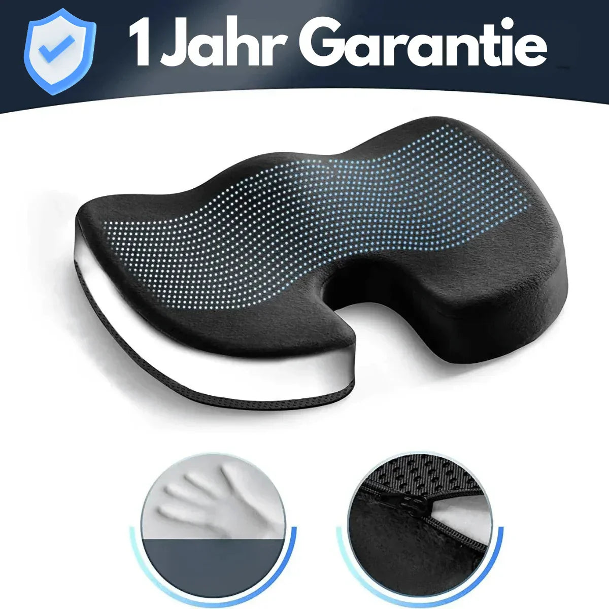 Avtoit | Ergonomic 4D Comfort Seat Cushion with Orthopedic Support