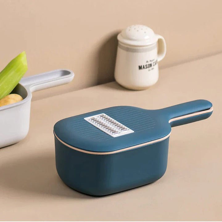 Avtoit | Multifunctional Vegetable Slicer With Catchment Container – Practical Kitchen Helper For Easy Cutting, Grating & Slicing