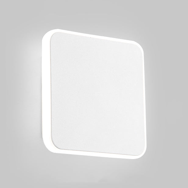 Avtoit | 1 Light Study Room Wall Lamp with Square Shade Black/White Wall Light in Warm/White Light