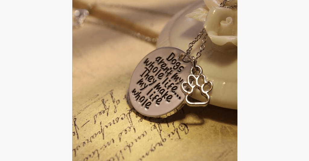 Avtoit | Dogs make my life complete Necklace
